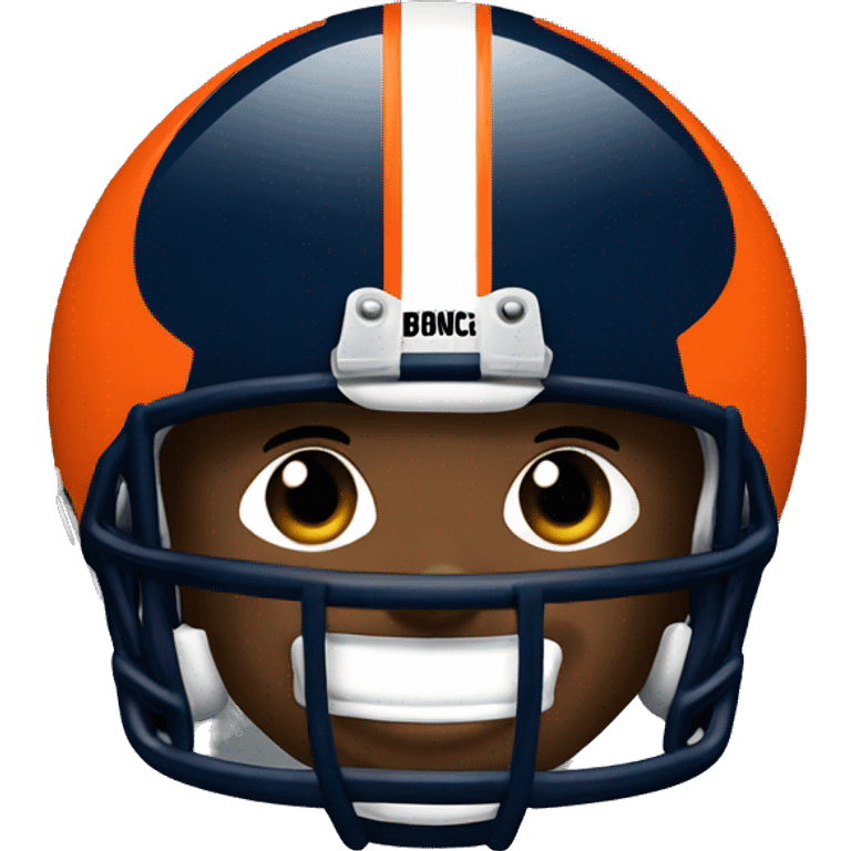 NFL football player, Denver broncos, tackle   emoji