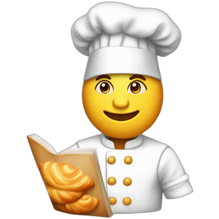 chef book croissant emoji