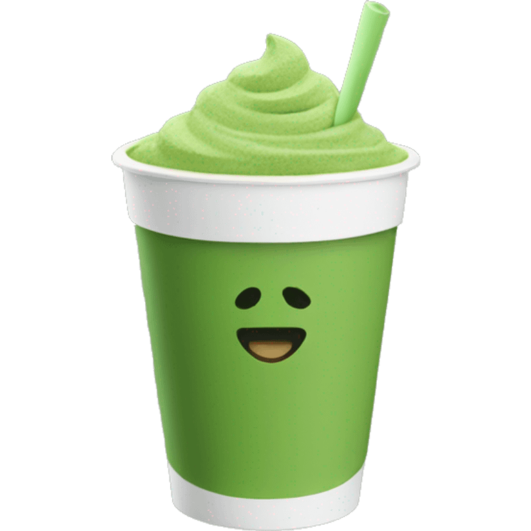 Matcha in a To go cup emoji