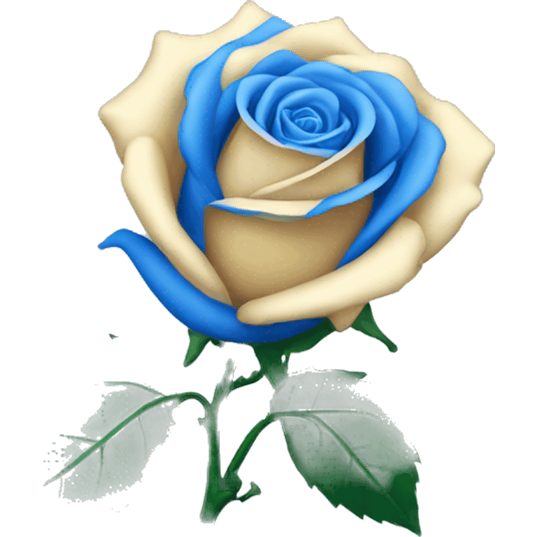 blue rose  emoji