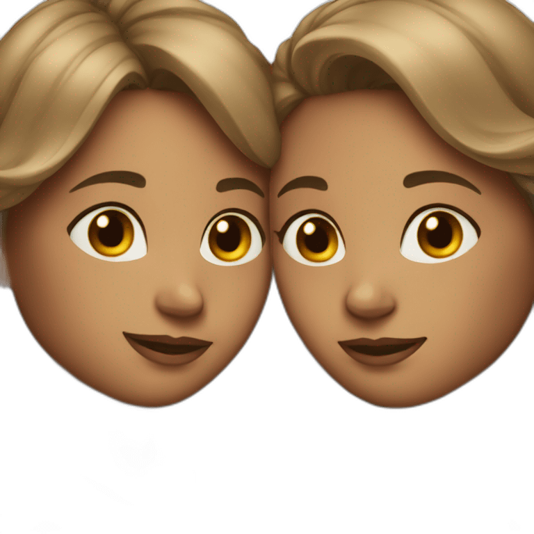 family with twin girls emoji