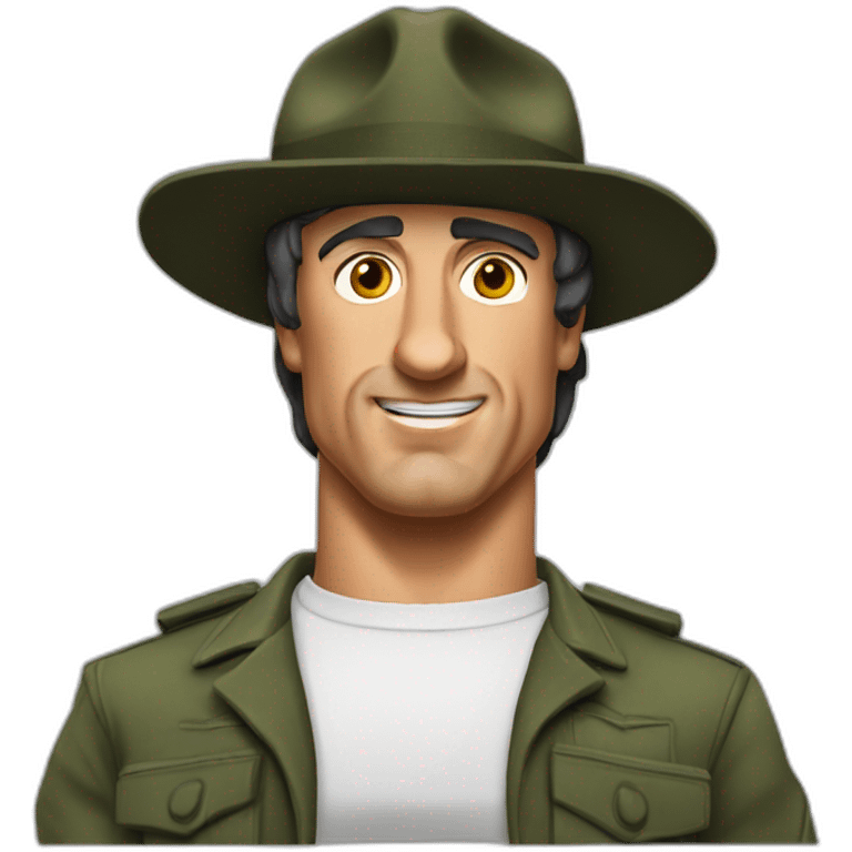 Sylvester stallone gradé sergent emoji