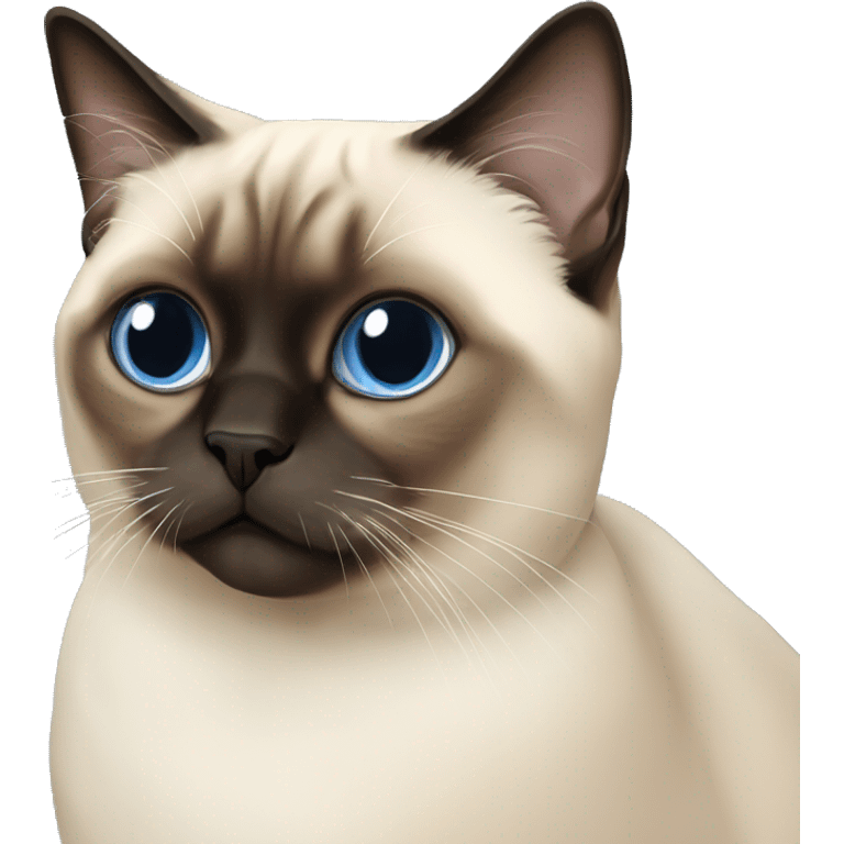 short hair himalayan siamese cat emoji