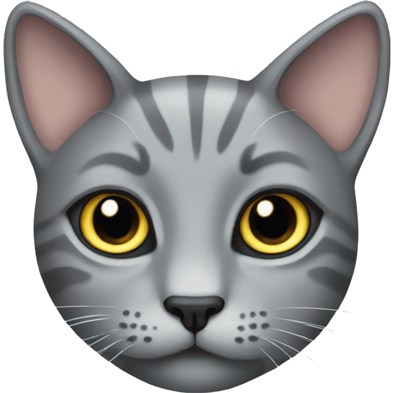 Grey cat emoji