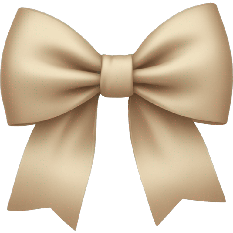 Beige bow emoji