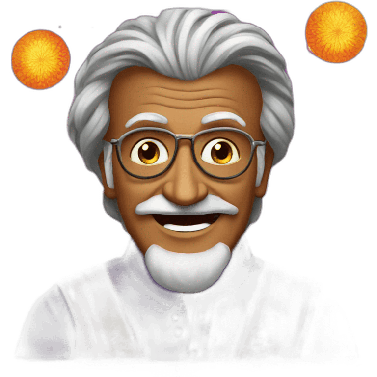 rajinikanth celebrating Diwali festival  emoji