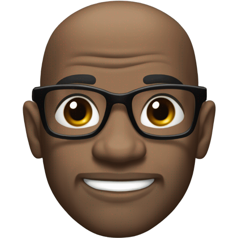 deon sanders with small round face and suit and glasses and buzz cut and small black eyes and small gray beard and small black eyes and wrinkled forehead emoji