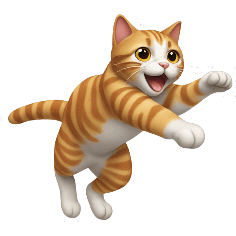 Cat jumping emoji