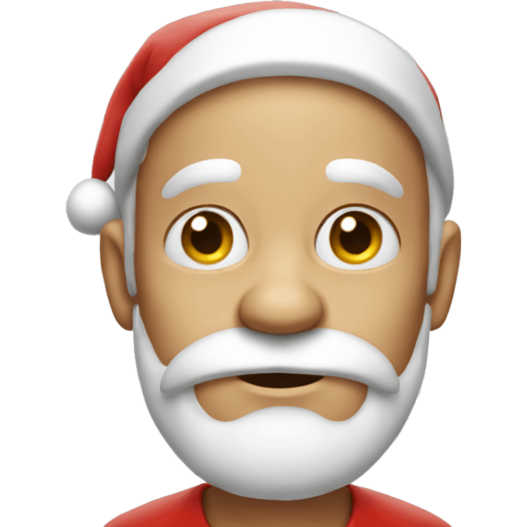 santa claus rolling his eyes emoji