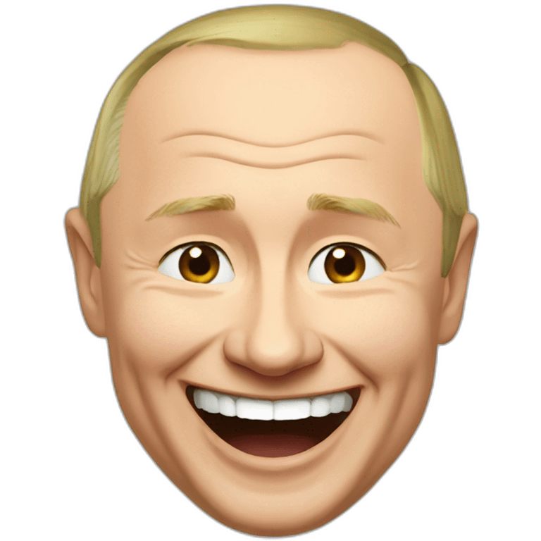 Vladimir Putin laughing emoji