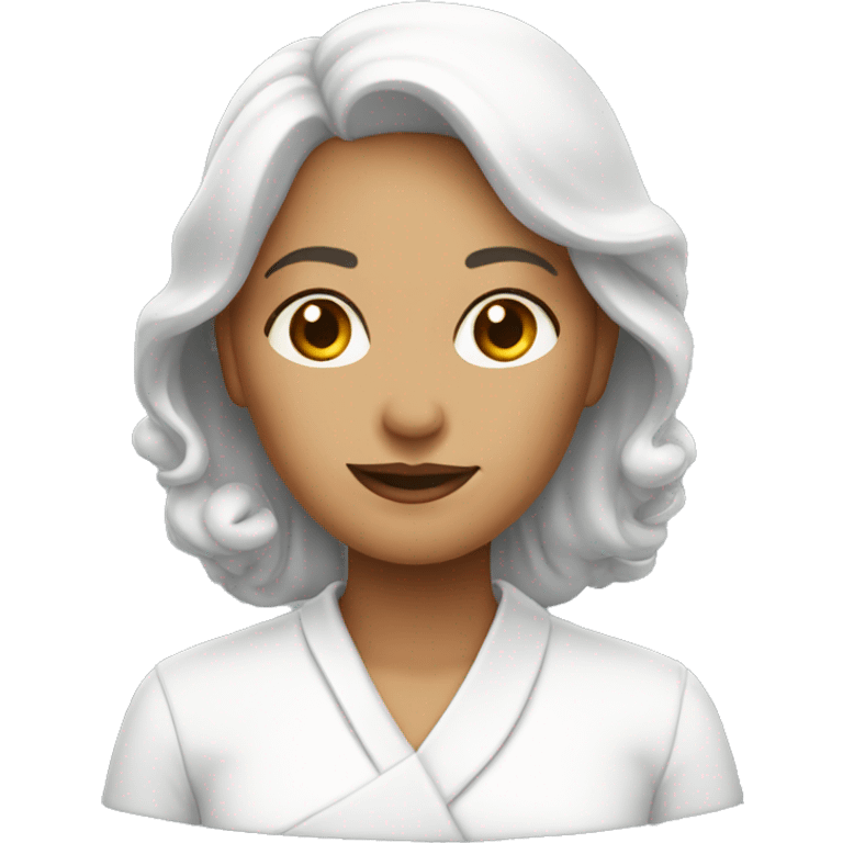 Lady in white emoji