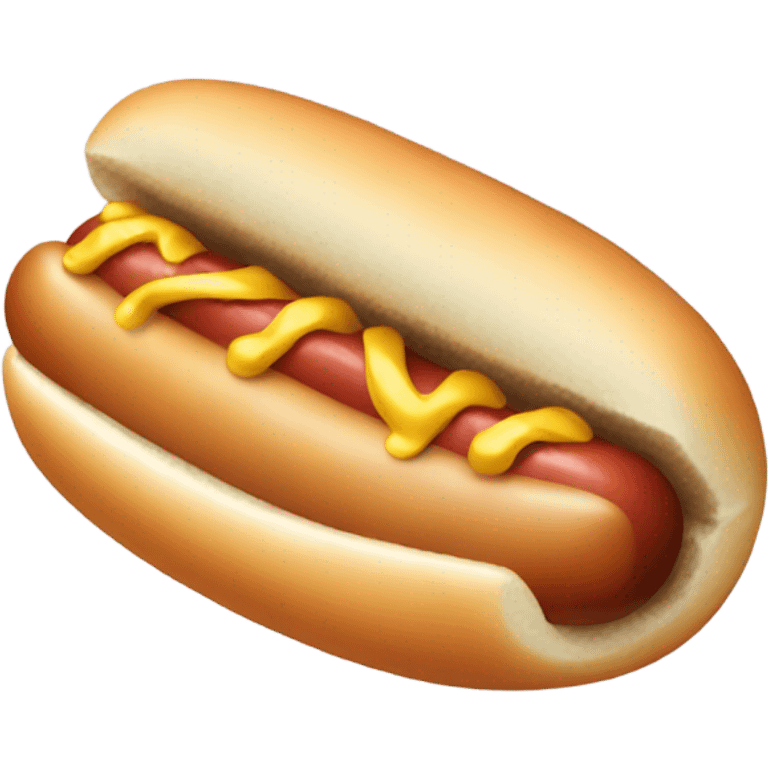 Pale colored hot dog emoji