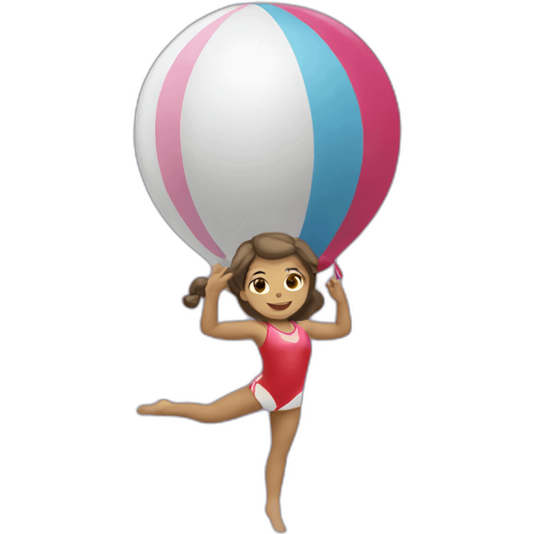 Gymnastique rythmique ballon emoji