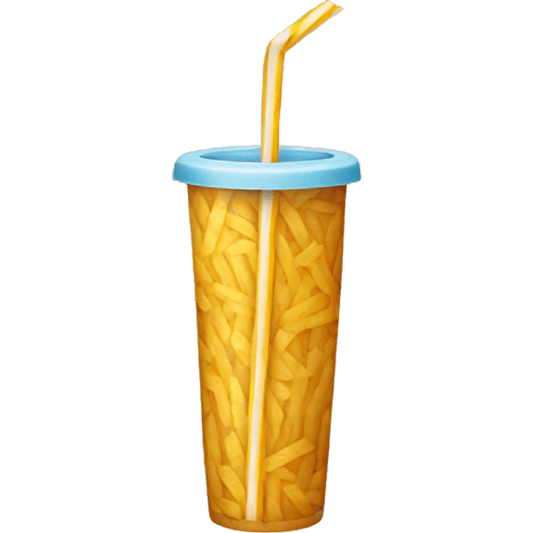 One colourful Straw  emoji