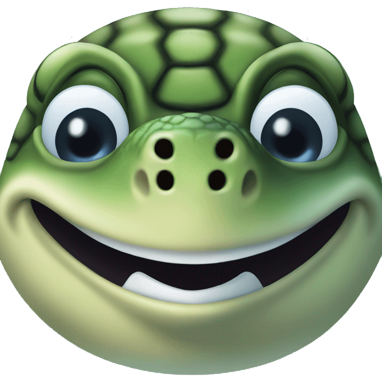 Sea Turtle smiling emoji