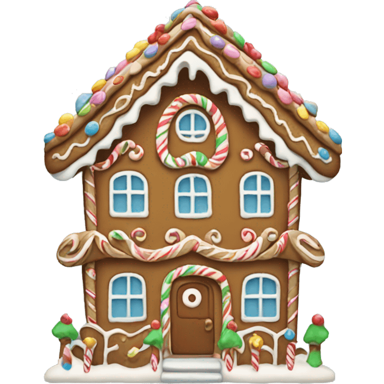 gingerbread house emoji