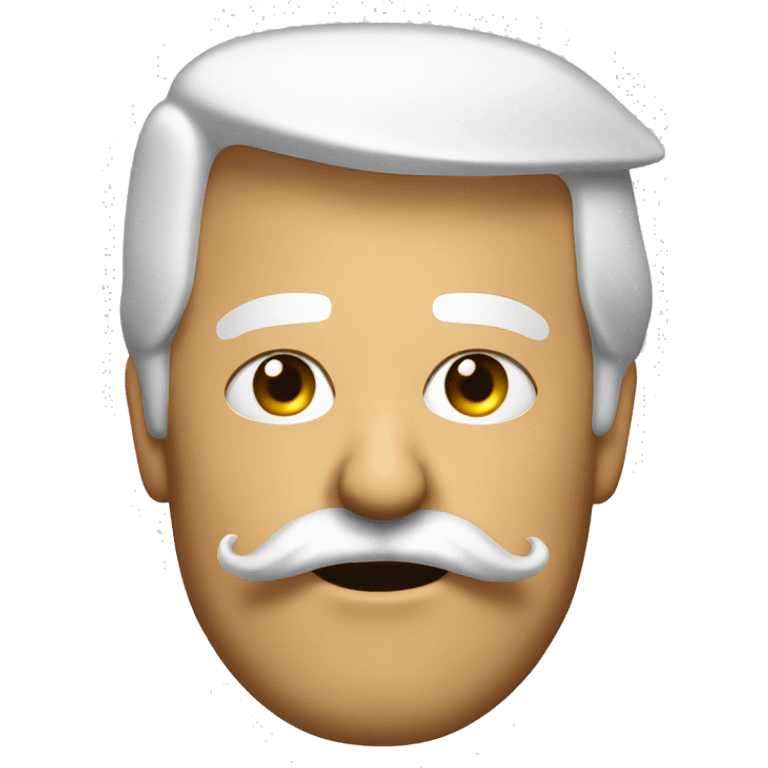 Trump with mustache  emoji