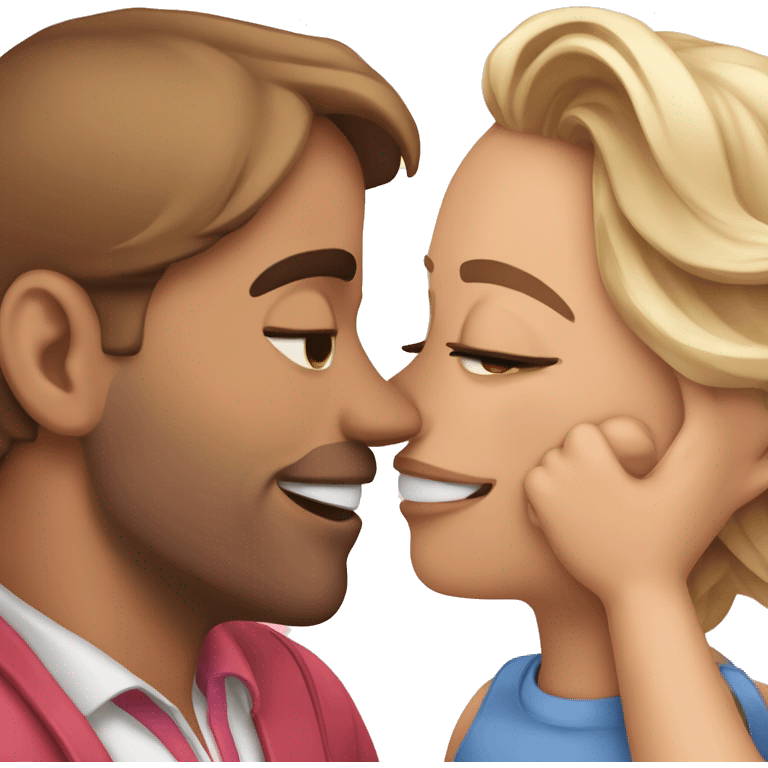 Enamorado con besos emoji