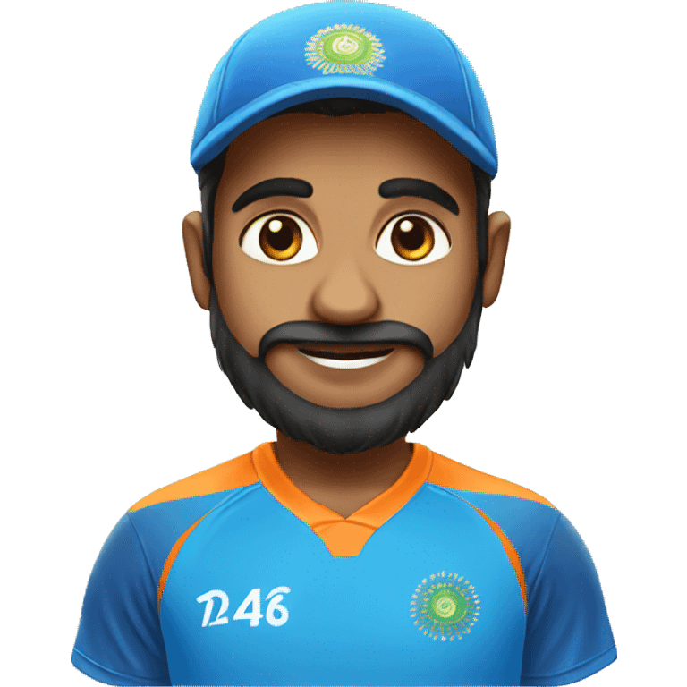 india in cricket jersey emoji