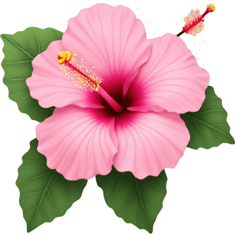 pastel pink hibiscus emoji