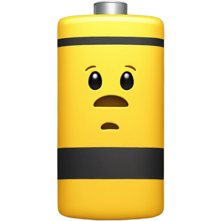 Yellow Sad battery  emoji