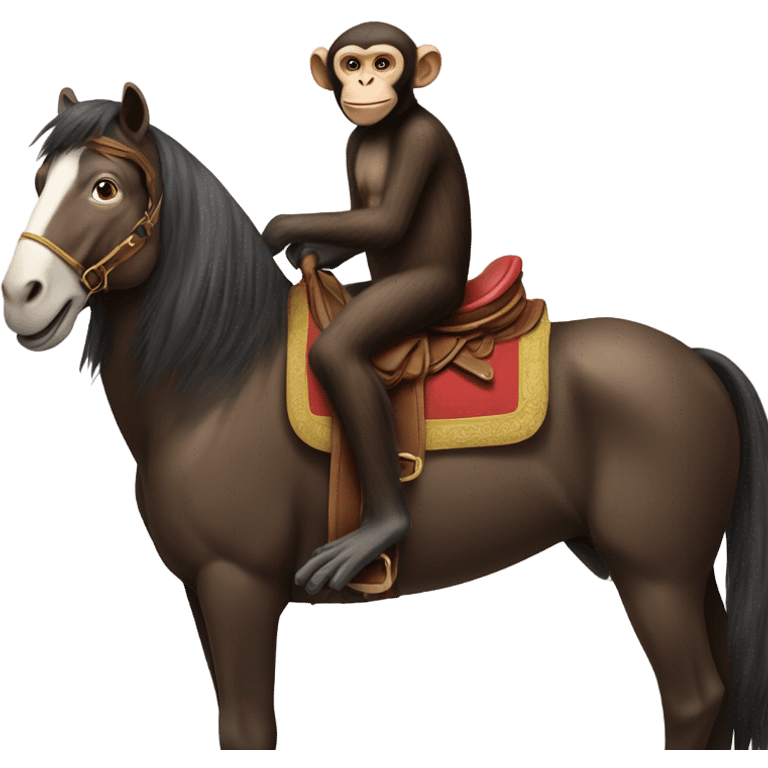 monkey on a horse emoji