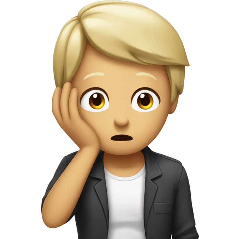 Facepalm animation emoji