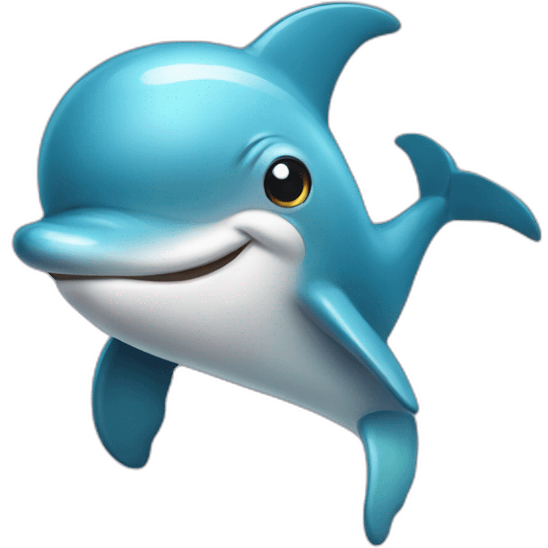 colorful stinky dolphin emoji