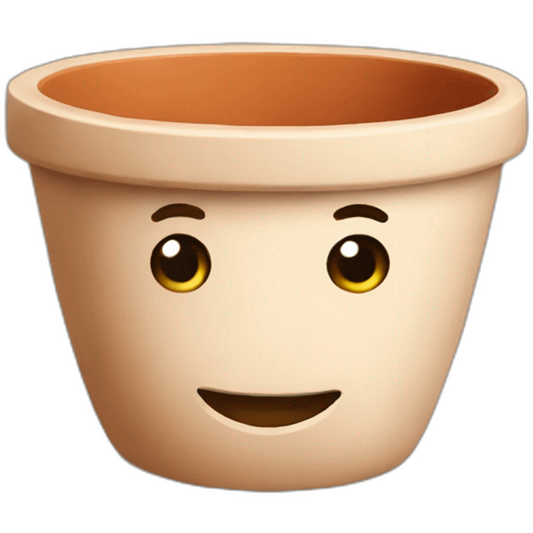 round clay pot emoji