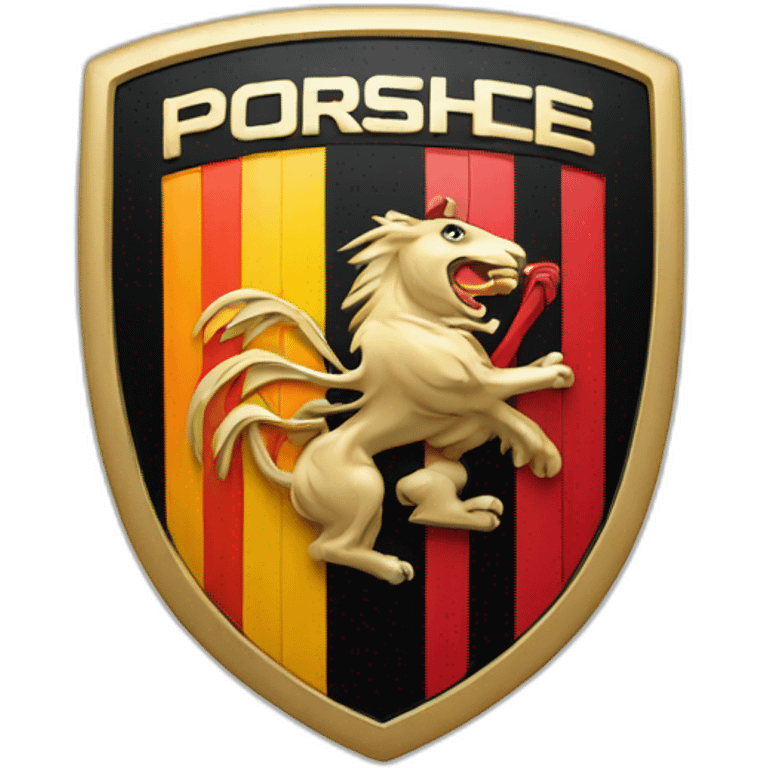 Easy porsche logo emoji