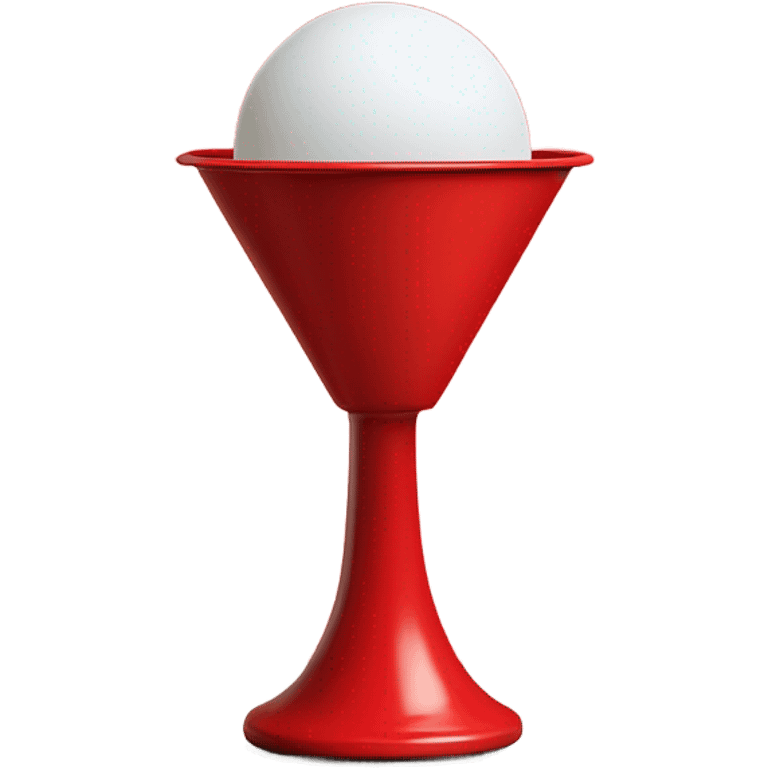 Ping pong ball in air red solo cup emoji