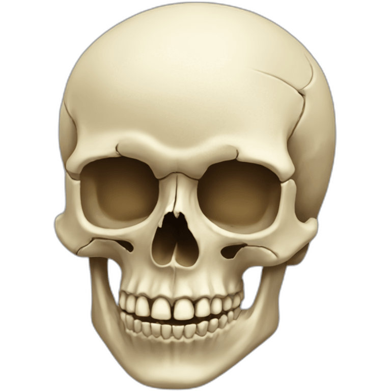 Human skull emoji