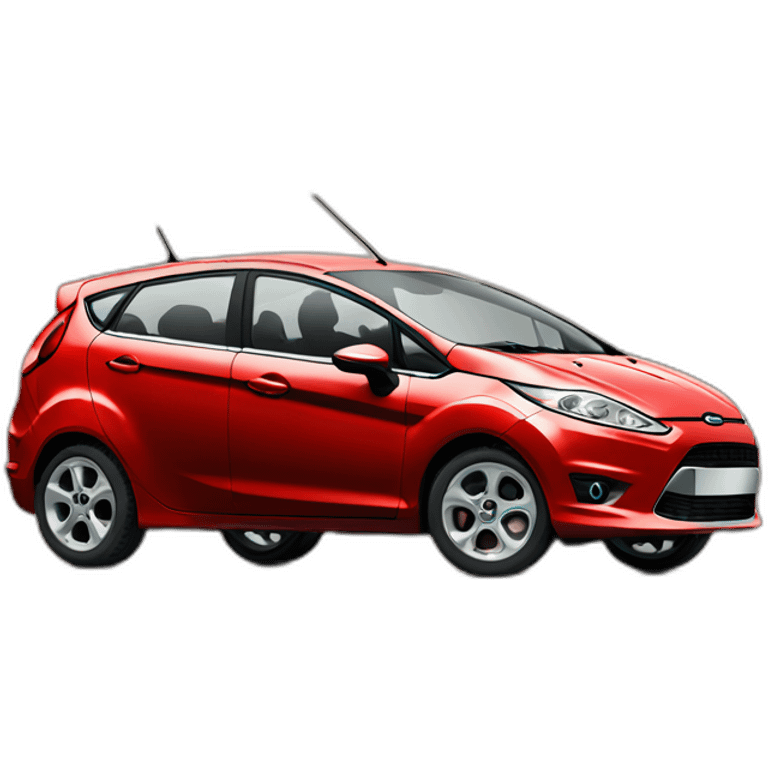 Ford fiesta 2010 red emoji