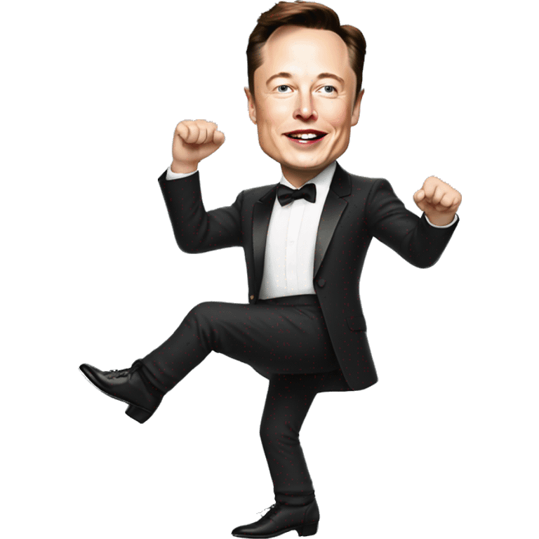 Elon musk tap dancing emoji