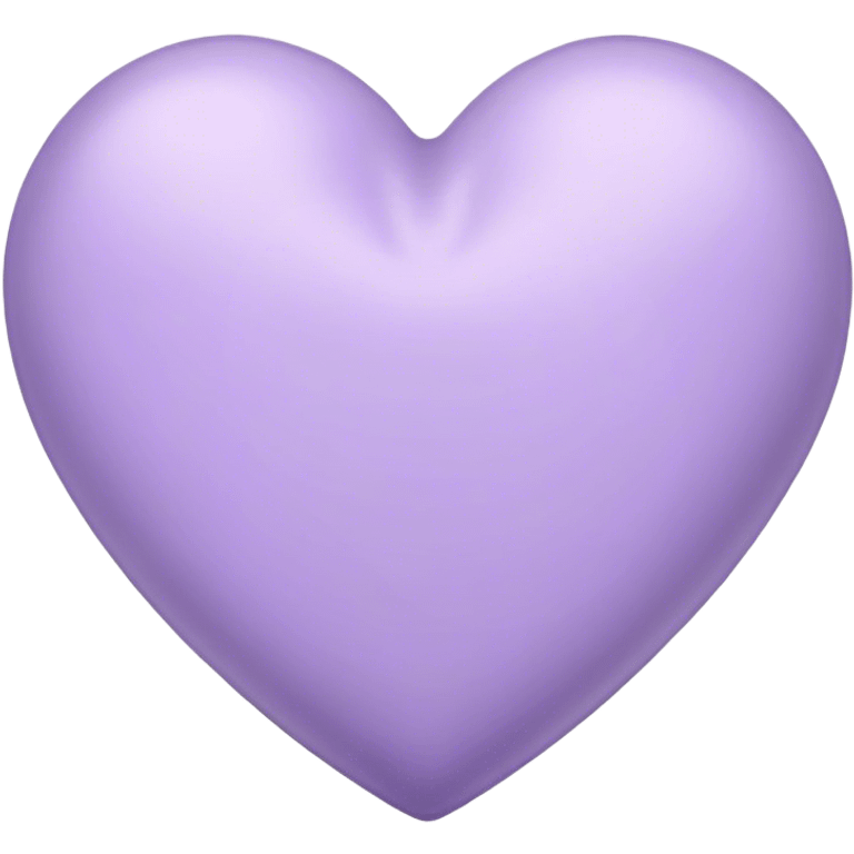 Lavender color heart emoji