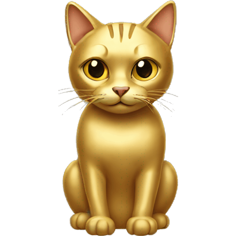 A cat made of gold emoji