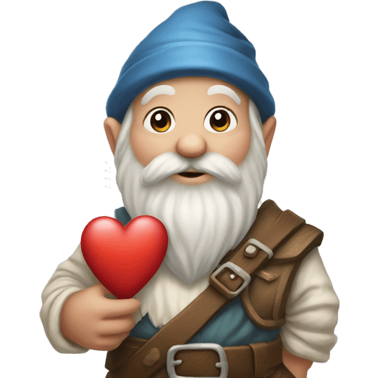 Gnome with heart  emoji