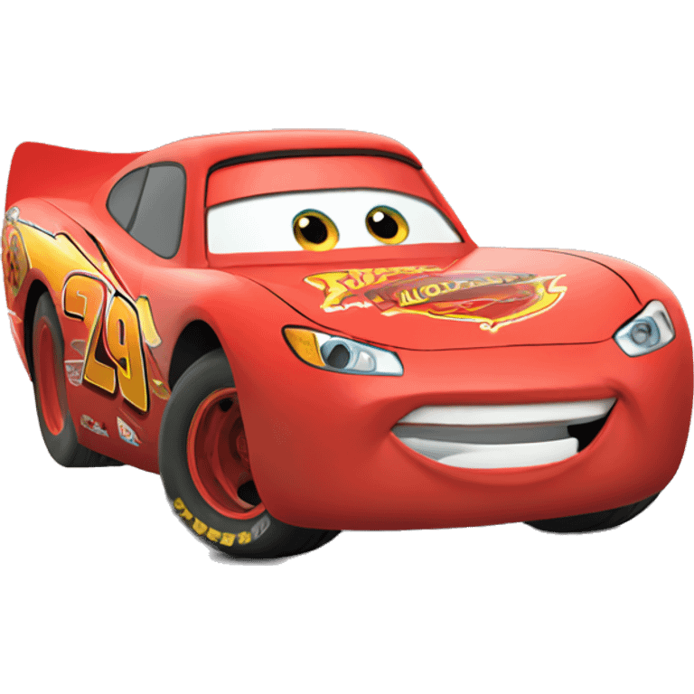 Lightning mcqueen running emoji