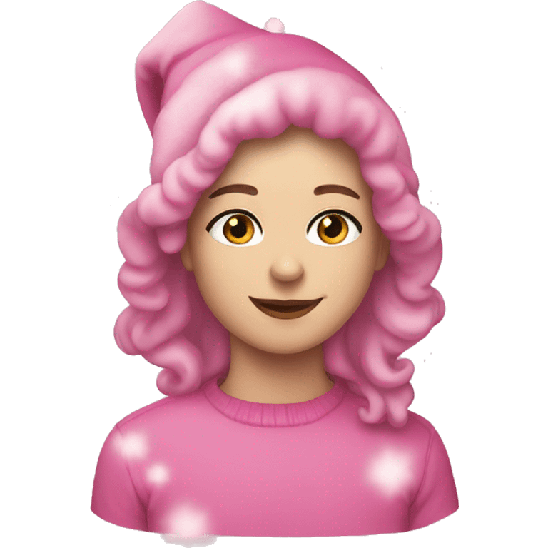 pink christmas emoji