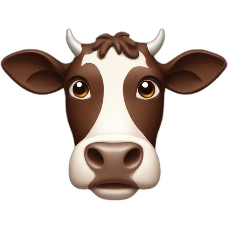 chocolate cow emoji