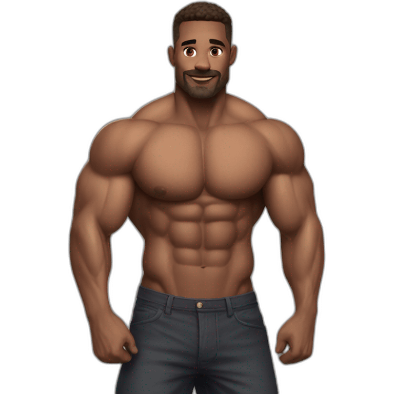 Muscle sexy daddy shirtless emoji