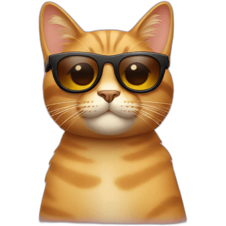 Cat with sunglasses emoji