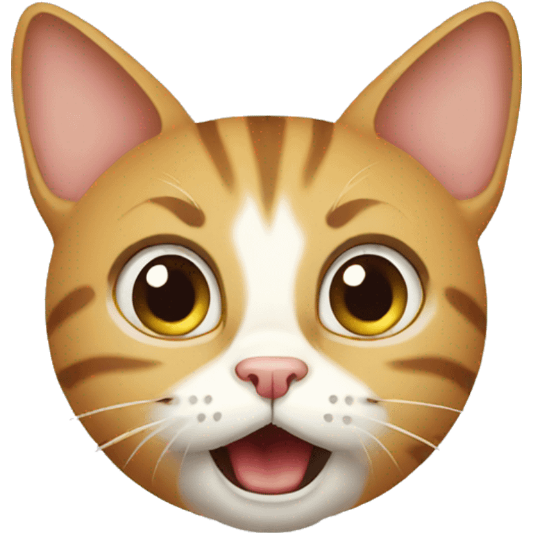 Surprised cat emoji