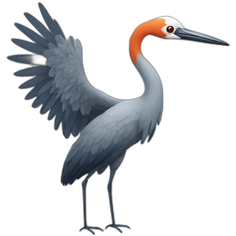 crane bird emoji