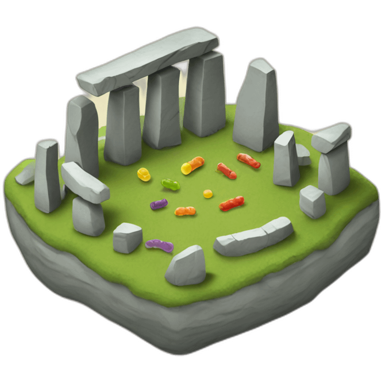 stonehenge-with-gummi-worms emoji