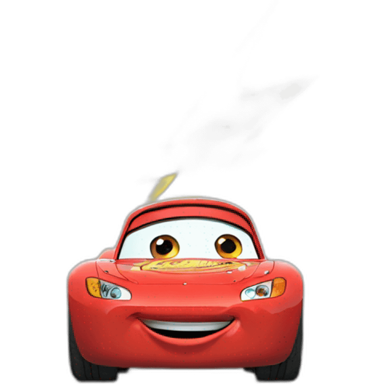 Christmas Lightning McQueen emoji