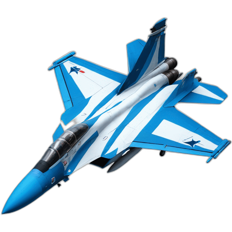 SU-33 with blue and white stripes emoji