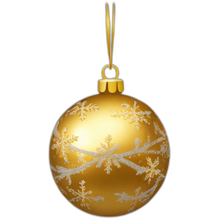 gold christmas bauble emoji