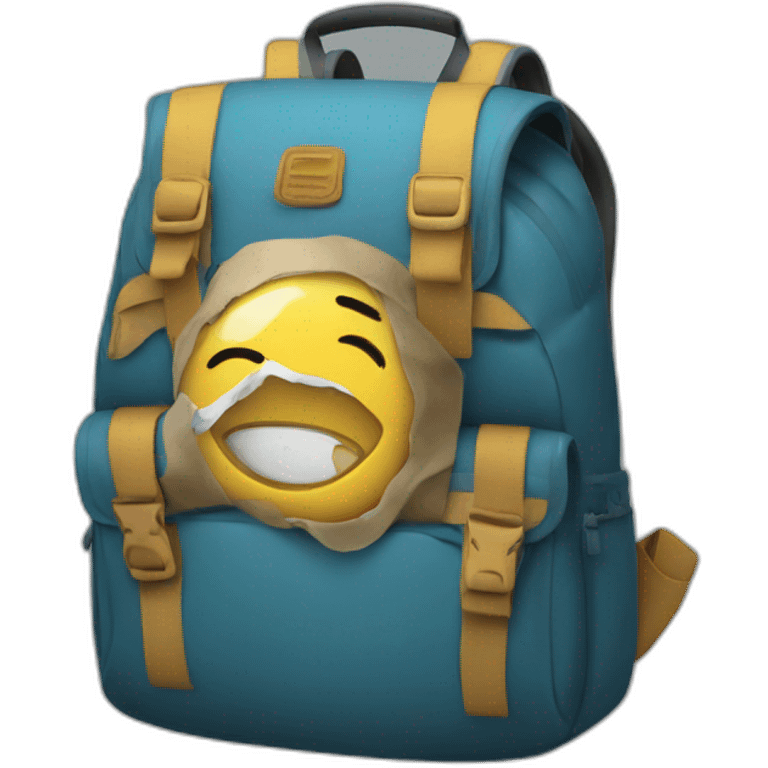 inside of a backpack emoji