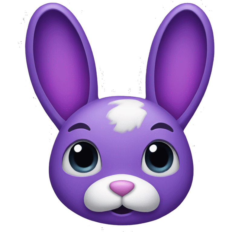 purple bunny face emoji